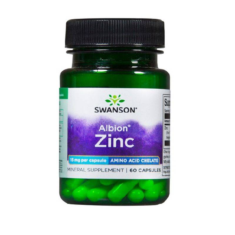 Swanson Albion Zinc 15mg, 60 Kaps